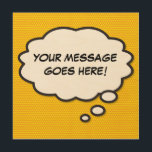 Your MessageThink Bubble Fun Retro Comic Book Pop Wood Wall Art<br><div class="desc">Customise with your name or message to create a unique gift. A fun,  cool and trendy retro comic book pop art-inspired design that puts the wham,  zap,  pow into your day. The perfect gift for superheroes,  your friends,  family or as a treat to yourself. Designed by ComicBookPop© at www.zazzle.com/comicbookpop*</div>