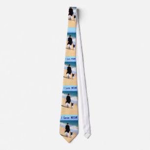 Your Mom Photo Neck Tie and Text Personalized Gift