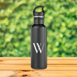 Your monogram in black&white 710 ml water bottle