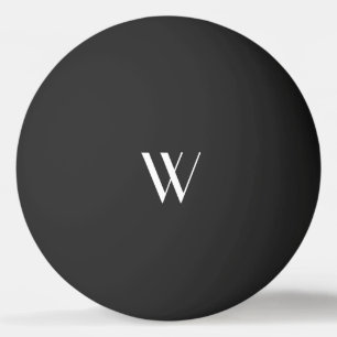 Your monogram in black&white     ping pong ball