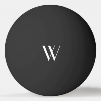 Your monogram in black&white     ping pong ball