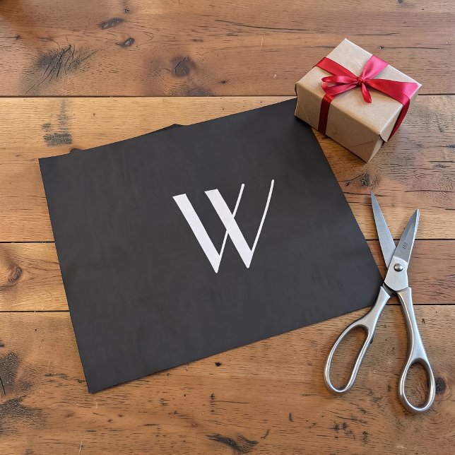 Your monogram in black&white    tissue paper (Creator Uploaded)