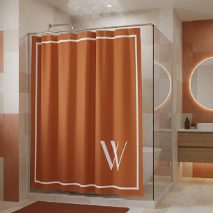 Your monogram in burnt orange