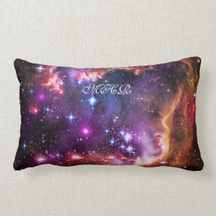 Your Monogram Initials Starry Wingtip of SMC Lumbar Pillow