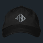Your Monogram Personalized  Embroidered Hat<br><div class="desc">Embroidered monogrammed customizable cap easy to Personalize with your own custom monogram for FREE .. from Ricaso</div>