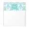 Your Monogram, Teal Damask Pattern 2