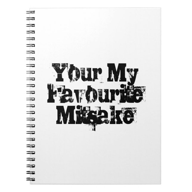 Your My Favourite Mitsake Notebook (Front)