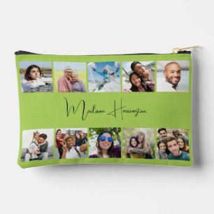 YOUR Name & 10 Photos Custom Accessory Pouch