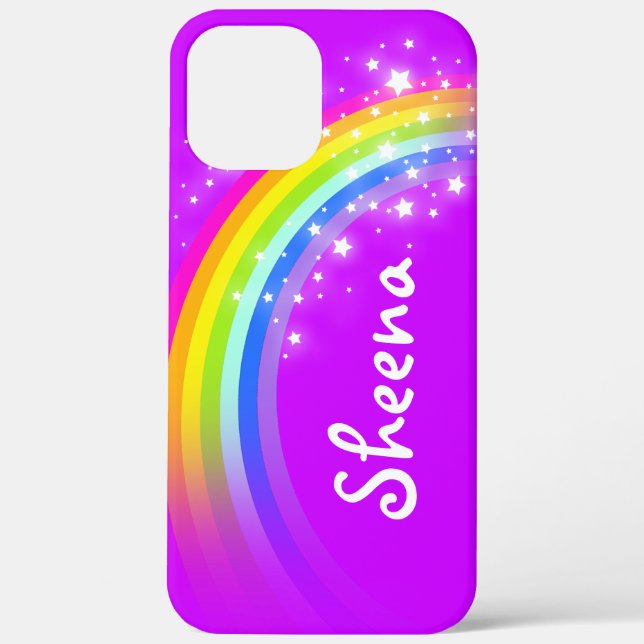 Your name 8 letter rainbow purple Case-Mate iPhone case (Back)