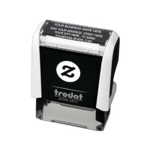 Your Name Address E-mail Colour Simple Personalize Self-inking Stamp