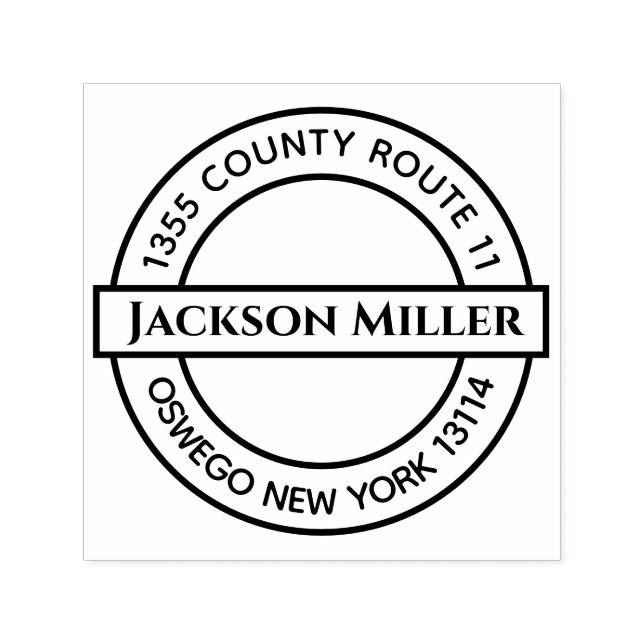 Your Name and Address Self-inking Stamp (Design)