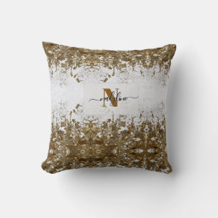 Your Name and Name First letter personalize Throw Pillow