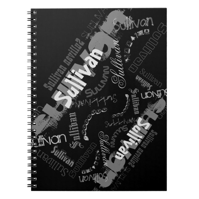 Your name as your noble black spiral notebook! notebook (Front)