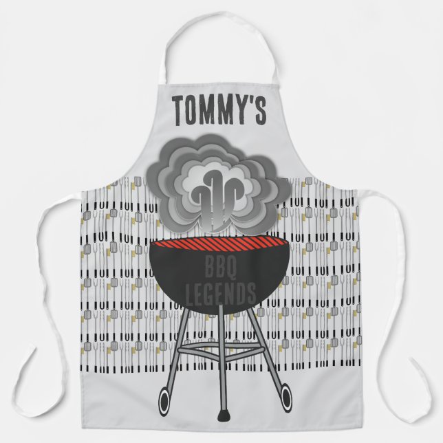 YOUR NAME BBQ LEGENDS APRON (Front)