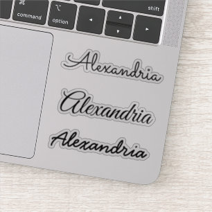 Your Name Black Handwritten Script Versions