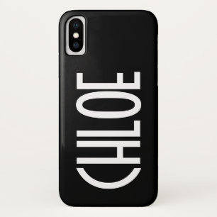 Your Name, Bold White Text   Black Case-Mate iPhone Case