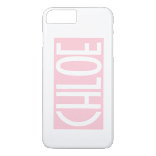 Your Name   Bold White Text on Light Pink Case-Mate iPhone Case
