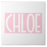 Your Name | Bold White Text on Light Pink Tile<br><div class="desc">Eye-catching and modern.</div>