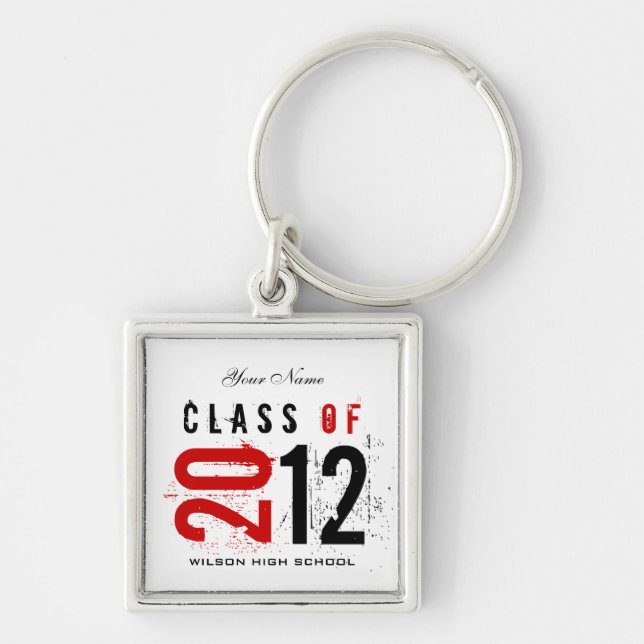 "your name" Class of 2012 Key-Chain Keychain (Front)