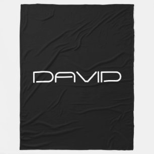 Your Name   Cool Stylized Customizable Text Fleece Blanket