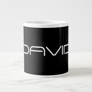 Your Name   Cool Stylized Customizable Text Large Coffee Mug