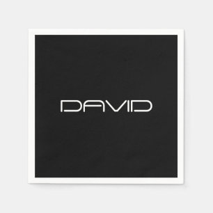 Your Name   Cool Stylized Customizable Text Napkin