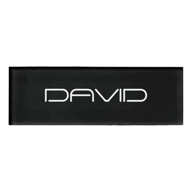 Your Name | Cool Stylized Customizable Text Tag (Front)