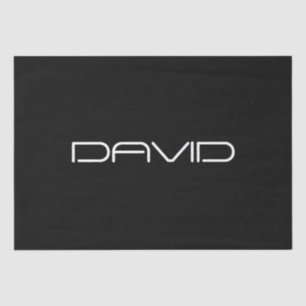 Your Name   Cool Stylized Customizable Text Tissue Paper