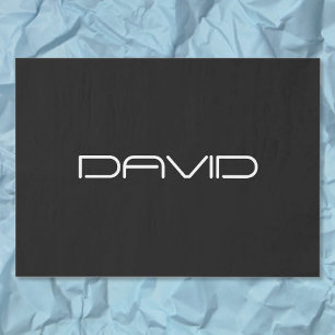 Your Name   Cool Stylized Customizable Text Tissue Paper