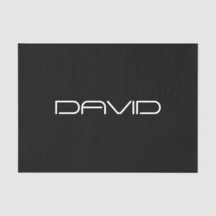 Your Name   Cool Stylized Customizable Text Tissue Paper