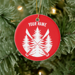 Your Name Custom Sup Girl Ceramic Ornament