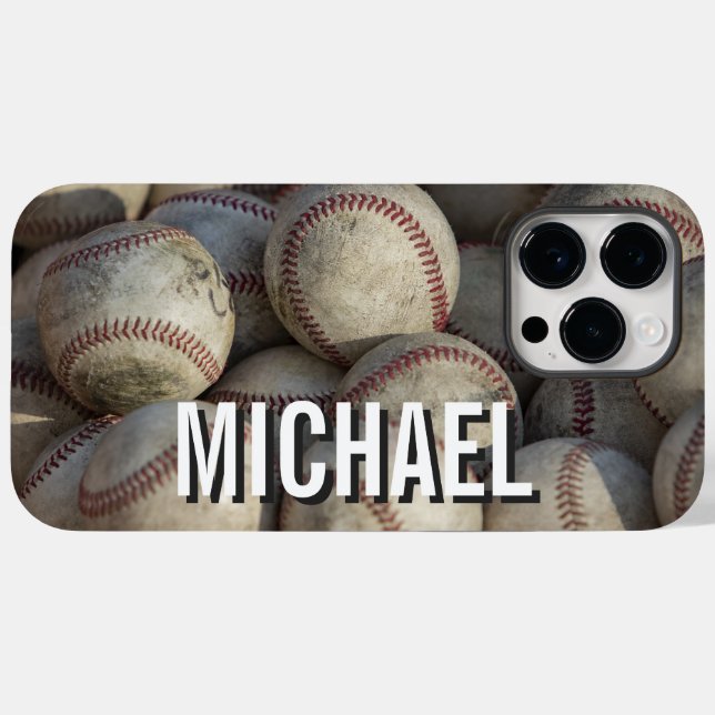 Your Name Customizable Baseball Artwork Case-Mate iPhone Case (Back (Horizontal))