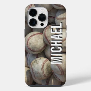 Your Name Customizable Baseball Artwork iPhone 14 Pro Max Case