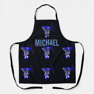 Your Name Customizable Basketball Artwork Pop Art Apron