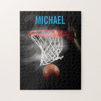 Your Name Customizable Basketball Artwork Pop Art Jigsaw Puzzle