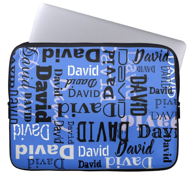 YOUR NAME Customizable Laptop Case Cover (Front)