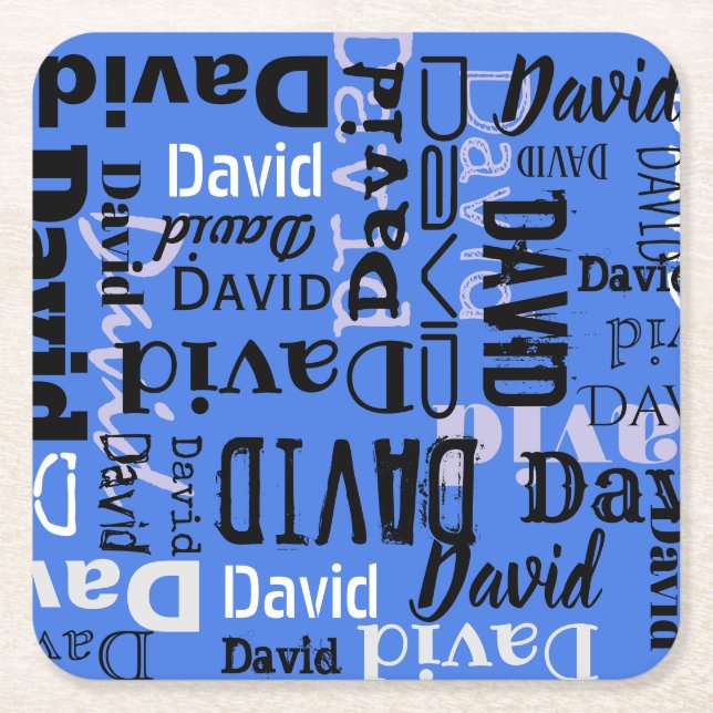 Your NAME Customizable Table Party Coaster (Front)