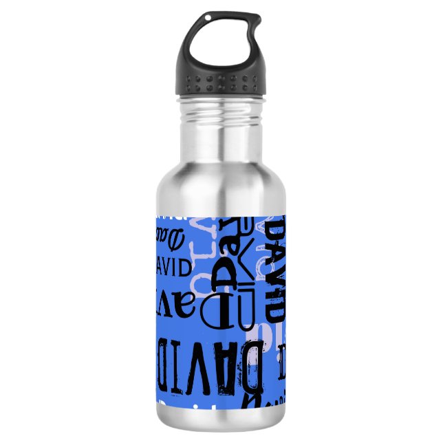 Your NAME Customizable Water Bottle Drinkware (Front)