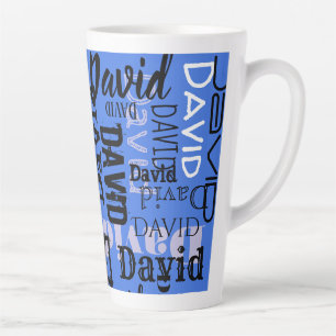 Your NAME Customizable Water Ceramic Drinkware Latte Mug