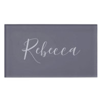 Your Name | Elegant Lavender Script on Hazy Purple