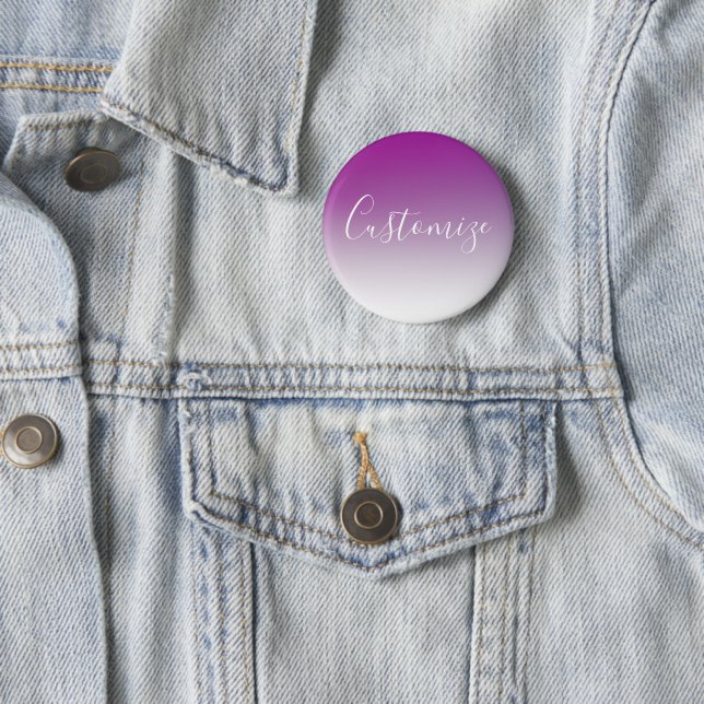 Your Name | Elegant Script 2 Inch Round Button (In Situ)