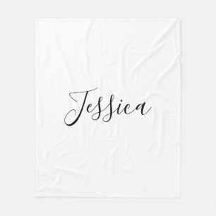 Your Name   Elegant Script Fleece Blanket