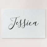 Your Name | Elegant Script Jigsaw Puzzle<br><div class="desc">Your name or any other word in elegant calligraphy.</div>