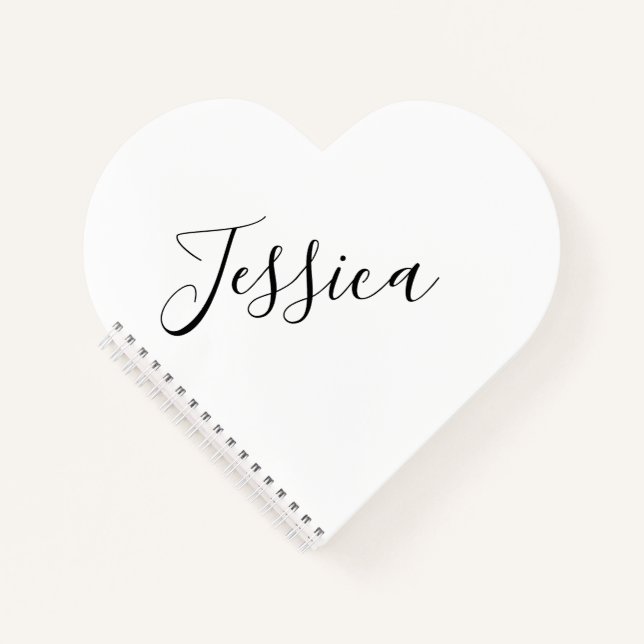 Your Name | Elegant Script Notebook (Front)