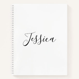 Your Name   Elegant Script Notebook