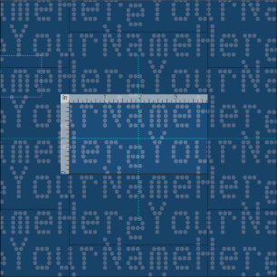 Your Name Fabric Personalized Name Fabric Blue Dot