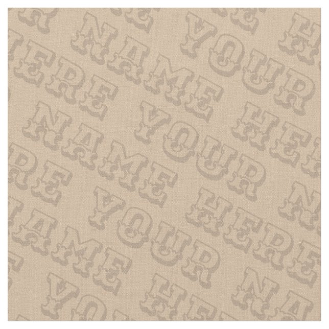 Your Name Fabric Personalized Name Fabrics (Close Up)
