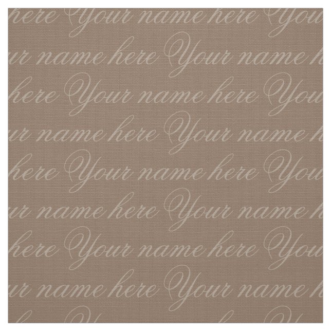 Your Name Fabric Personalized Name Fabrics (Swatch)