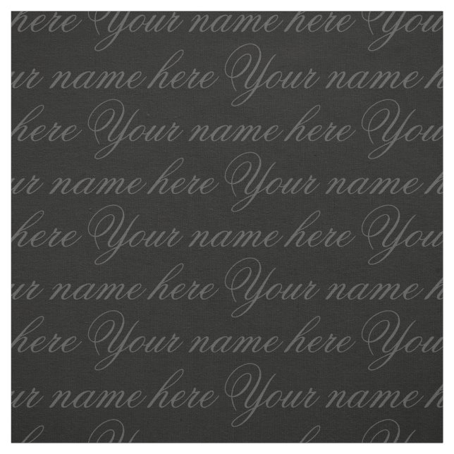 Your Name Fabric Personalized Name Fabrics (Swatch)