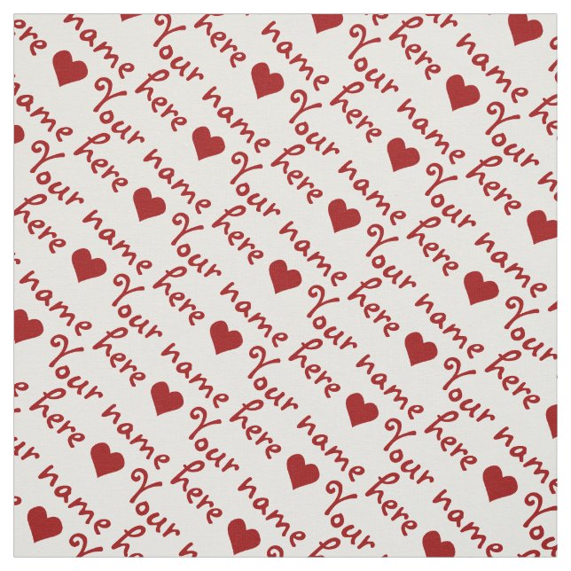 Your Name Fabric Personalized Name Fabrics (Swatch)